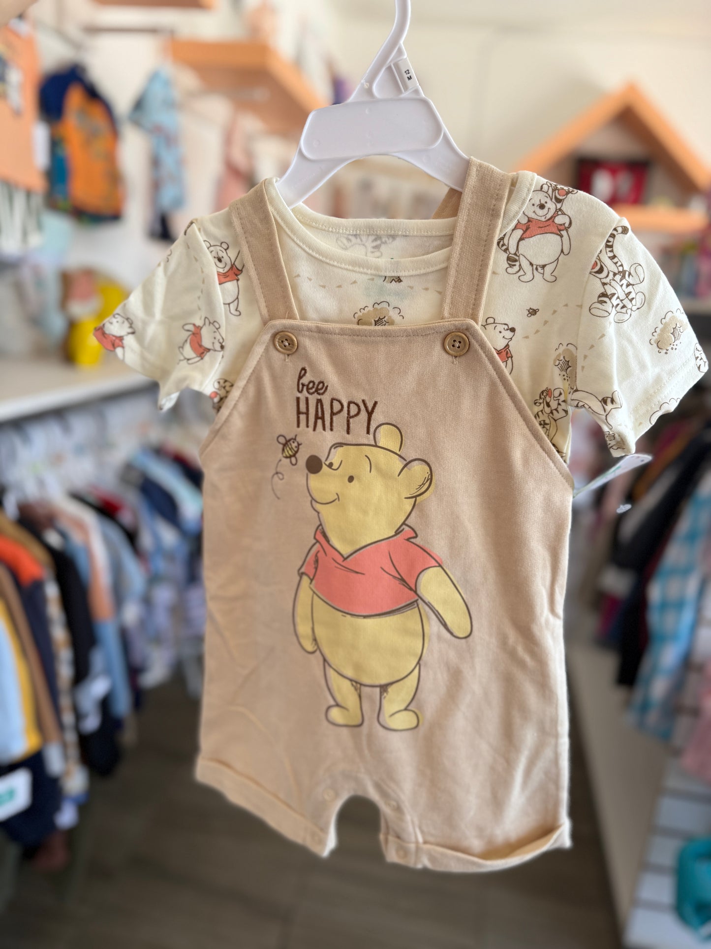 Overol Winnie pooh para bebé