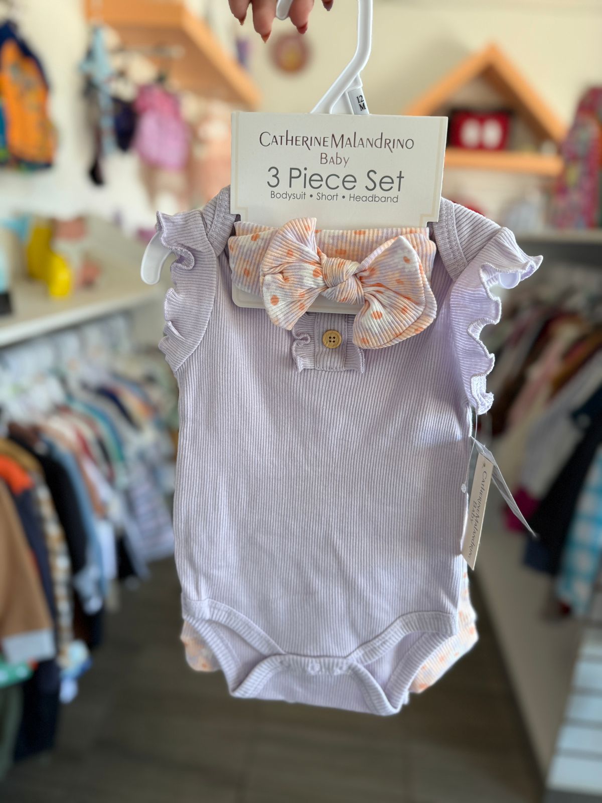 Conjunto con tiara para bebé
