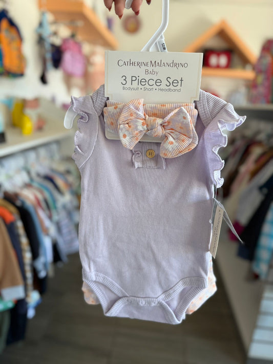Conjunto con tiara para bebé