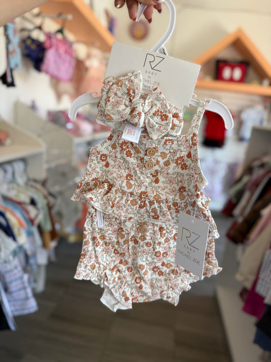 Conjunto con moño para bebé